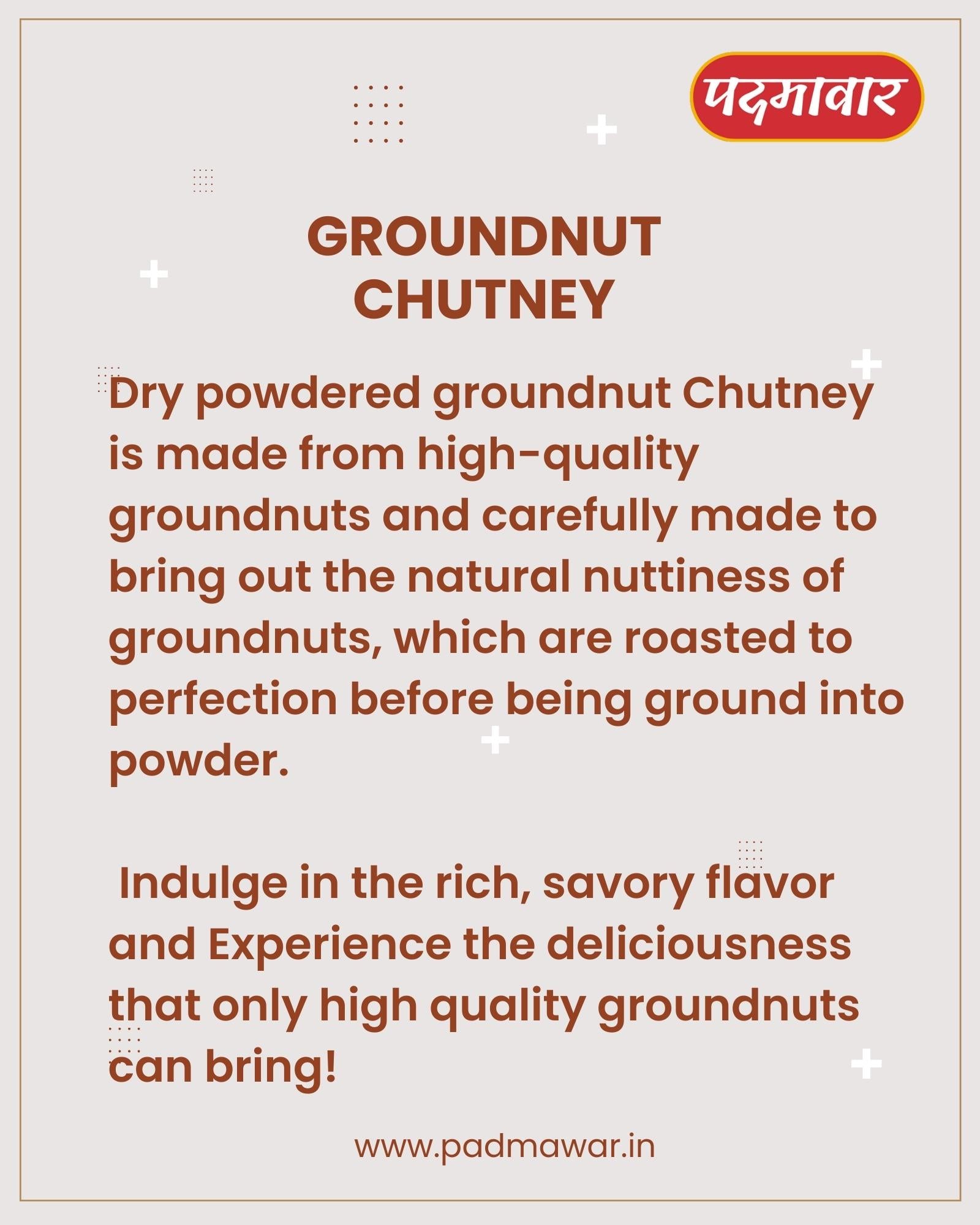 Padmawar Groundnut Chutney - Authentic Homemade Groundnut Chutney - Healthy & Delicious (200 Gms)