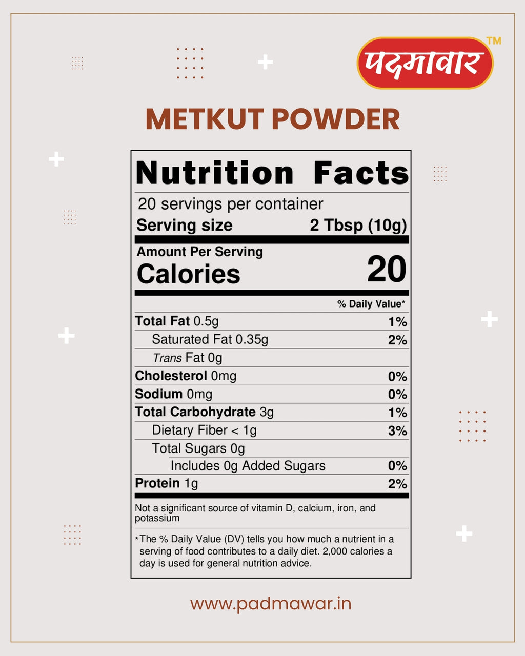 Padmawar Metkut Powder - (200 Gms)